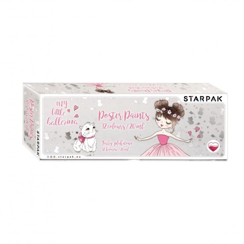 Farby plakatowe Starpak Balerina kolor: mix 20ml 12 kolor. (492054) Starpak Farby plakatowe Starpak Balerina kolor: mix 20ml 12 kolor. (492054) Starpak