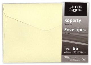 Koperta Galeria Papieru pearl kremowy B6 beżowy (280841) 10 sztuk Galeria Papieru