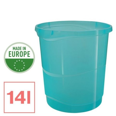 Kosz na śmieci Esselte Colour Breeze plastik kolor: niebieski 14L (626289) Esselte