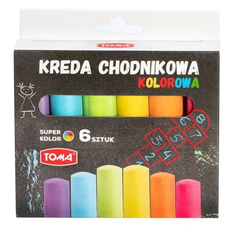 Kreda Toma CHODNIKOWA kolor: mix 6 szt Toma Kreda Toma CHODNIKOWA kolor: mix 6 szt Toma