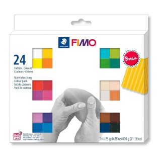 Modelina Staedtler Fimo 24 kol. mix 600g (S 8023 C24-1) Staedtler Fimo