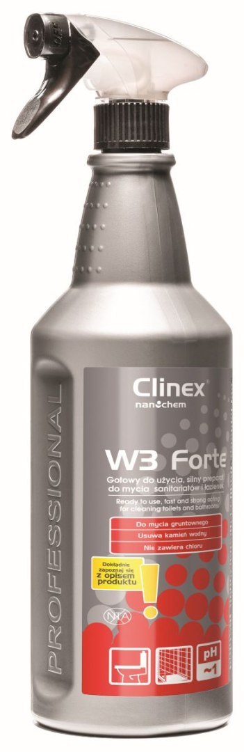 Preparat Clinex W3 Active Bio do sanitariatów i łazienek 1l (77-512) Clinex