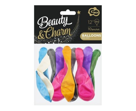 Balon gumowy Godan Beauty&Charm metaliki mix 10szt. mix 12cal (CB-1MMX) Godan