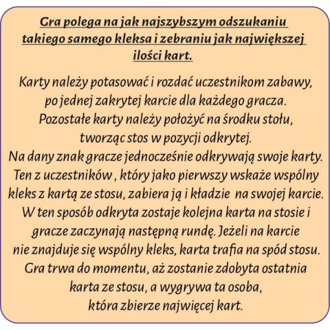 Gra karciana Abino KLEKSY I PLAMY KLEKSY I PLAMY Abino Gra karciana Abino KLEKSY I PLAMY KLEKSY I PLAMY Abino