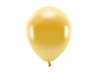 Balon gumowy Partydeco Metalizowane Eco Balloons złoty 260mm (ECO26M-019) Partydeco