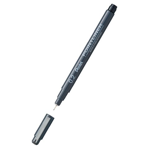 Cienkopis Pentel POINTLINER czarny, czarny 1kol. (S209-2A) Pentel