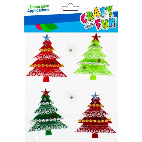 Ozdoba filcowa Craft with Fun BN Samoprzylepne choinki (501360) Craft with Fun Ozdoba filcowa Craft with Fun BN Samoprzylepne choinki (501360) Craft with Fun