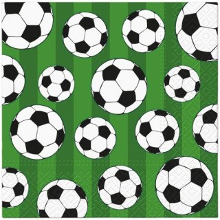 Serwetki Paw Lunch Soccer ball mix nadruk bibuła [mm:] 330x330 (SDL160012) Paw