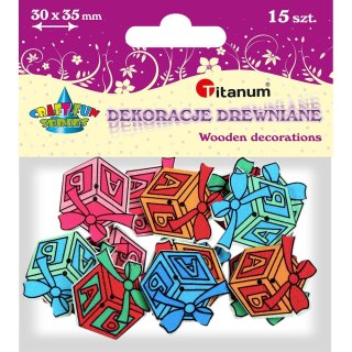 Dekoracje drewniane Titanum Craft-Fun Series Prezenty do przyszycia Titanum