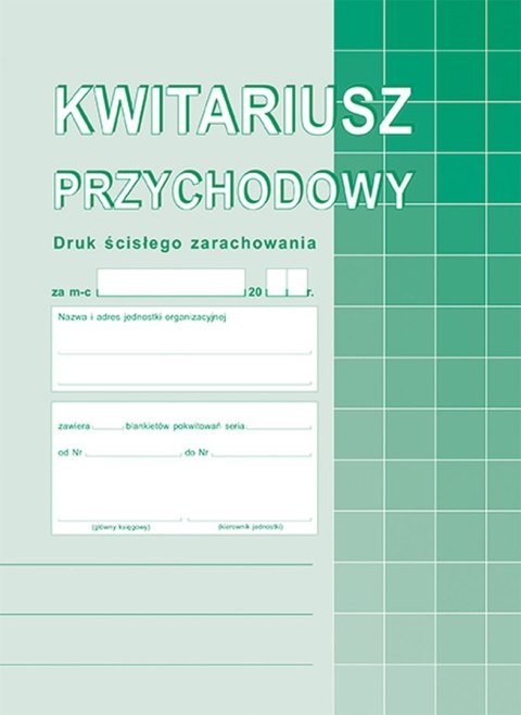 Druk samokopiujący Michalczyk i Prokop Kwitariusz przychodowy A5,oryg.+ 2 kopie A5 60k. (400-3) Michalczyk i Prokop