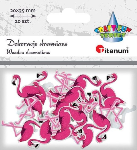 Ozdoba drewniana Titanum Craft-Fun Series flamingi (MTCR-WDC878) Titanum Ozdoba drewniana Titanum Craft-Fun Series flamingi (MTCR-WDC878) Titanum