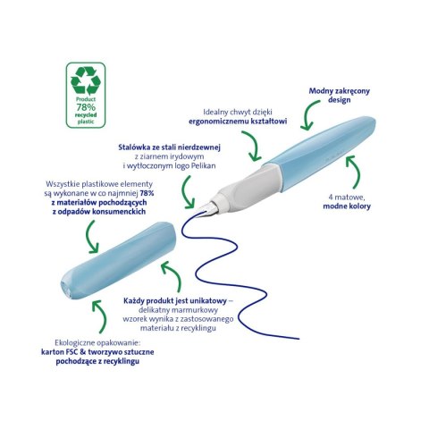 Pióro wieczne Pelikan Twist 822206 Eco Niebieskie (400195744) Pelikan Pióro wieczne Pelikan Twist 822206 Eco Niebieskie (400195744) Pelikan