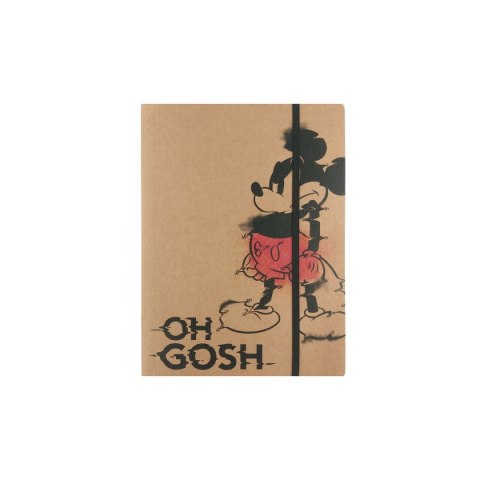 Teczka kartonowa na gumkę Mickey Mouse A4 szara 300g [mm:] 234x317 Beniamin Beniamin
