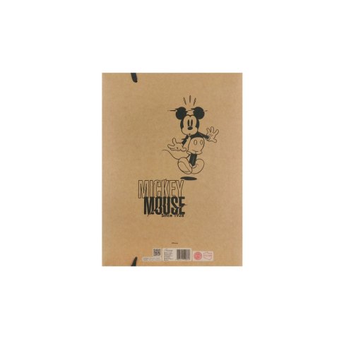 Teczka kartonowa na gumkę Mickey Mouse A4 szara 300g [mm:] 234x317 Beniamin Beniamin