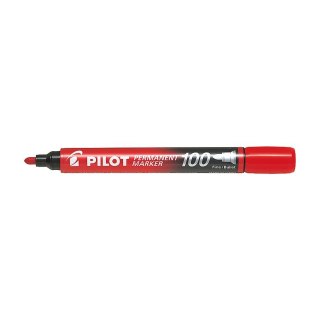 Marker permanentny Pilot czerwony okrągła końcówka (SCA-100-R) Pilot
