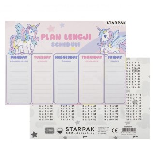 Plan lekcji Starpak unicorn (536139) Starpak