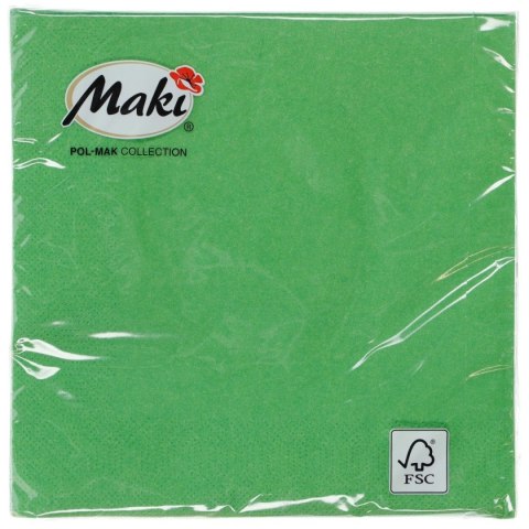 Serwetki Pol-mak zielony papier [mm:] 330x330 (04) Pol-mak