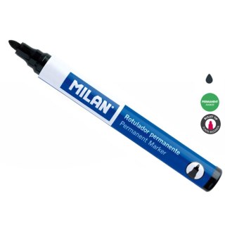 Marker permanentny Milan czarny 0,4mm okrągła końcówka (16429122) Milan