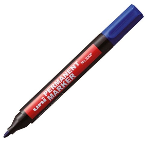 Marker permanentny Uni niebieski 1,0-3,0mm okrągła końcówka (NO-320F) Uni Marker permanentny Uni niebieski 1,0-3,0mm okrągła końcówka (NO-320F) Uni