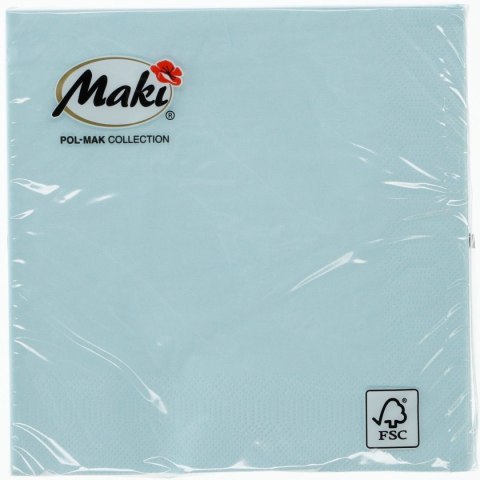 Serwetki Pol-mak zielony papier [mm:] 330x330 (21) Pol-mak