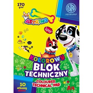 Blok techniczny Artpack ASTRINO A4 mix 170g 10k (106021014) Artpack