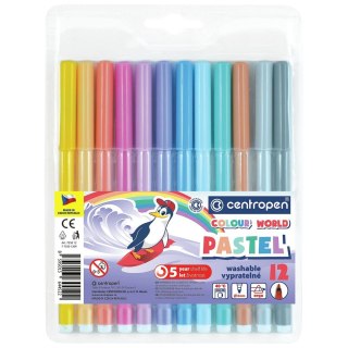 Flamaster Centropen 7550/12 pastel 12 kol. (775501209) Centropen