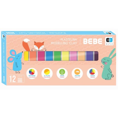 Plastelina Interdruk 12 kol. BB KIDS pastel mix (IPL12BBKP) Interdruk Plastelina Interdruk 12 kol. BB KIDS pastel mix (IPL12BBKP) Interdruk