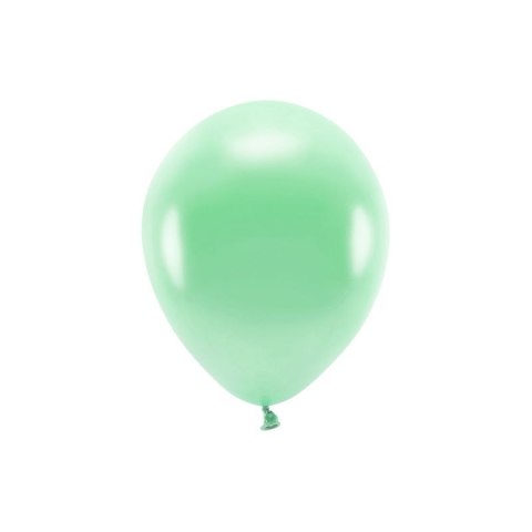 Balon gumowy Partydeco Metalizowane Eco Balloons miętowy 260mm (ECO26M-103) Partydeco