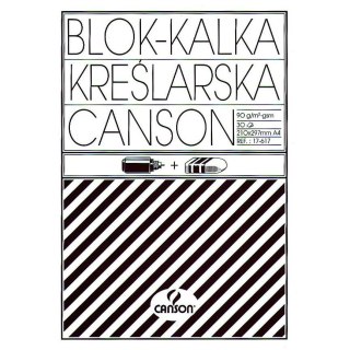 Kalka kreślarska Canson A4 przezroczysty 90g [mm:] 210x297 (200005322) Canson