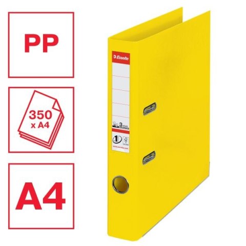 Segregator dźwigniowy Esselte No.1 Power Vivida A4 50mm żółty (624074) Esselte Segregator dźwigniowy Esselte No.1 Power Vivida A4 50mm żółty (624074) Esselte