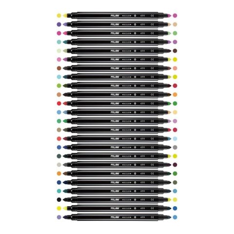 Flamaster Milan bicolor 24 szt 48 kol. (06121024) Milan Flamaster Milan bicolor 24 szt 48 kol. (06121024) Milan