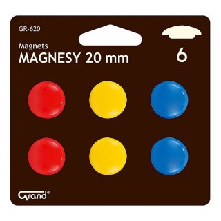 Magnes Grand mix śr. 20mm (GR-620) 6 sztuk Grand