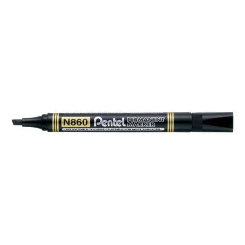 Marker permanentny Pentel czarny 1,2-4,5mm ścięta końcówka (N860) Pentel Marker permanentny Pentel czarny 1,2-4,5mm ścięta końcówka (N860) Pentel