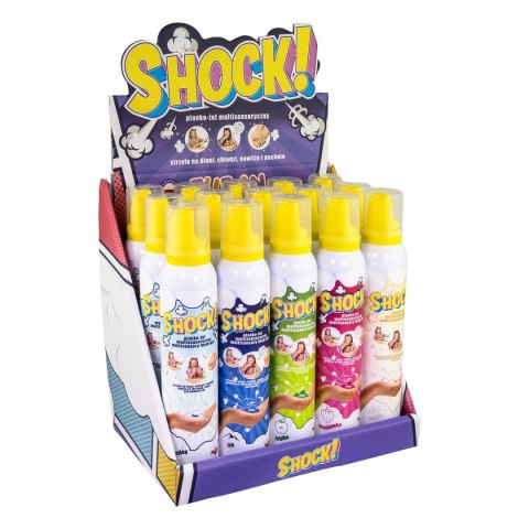 Śmieszna masa Tuban Shock Pianko-żel mix display 200ml (TU 3408) Tuban