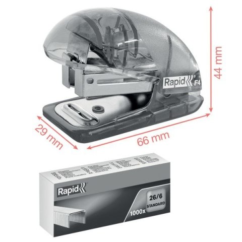 Zszywacz Rapid Colour Breeze F4 koralowy 10k (5001531) Rapid