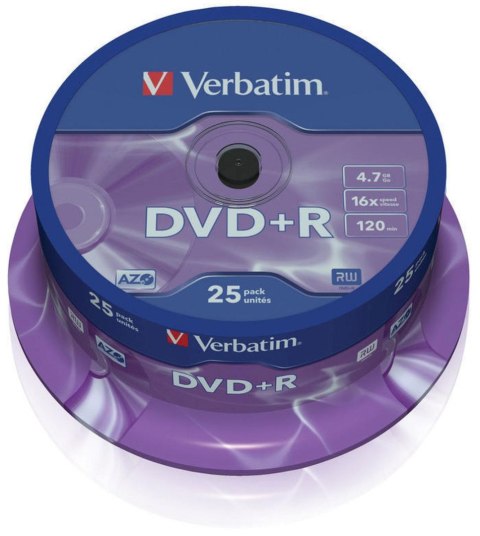 Płyta dvd Verbatim DVD+R 4,7GB x16 Verbatim