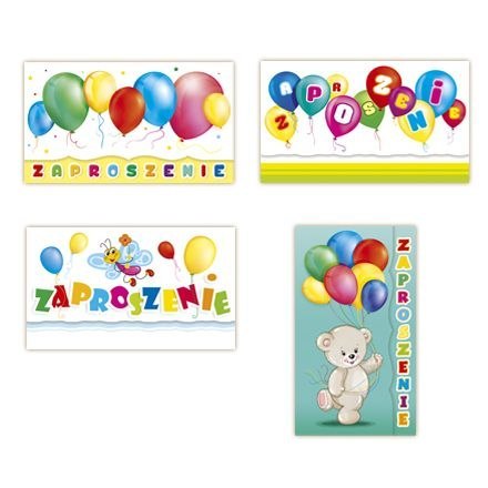 Zaproszenie Merigraf Duże balony (5902221807329) Merigraf Zaproszenie Merigraf Duże balony (5902221807329) Merigraf